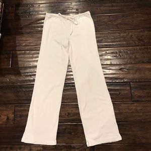 Hard Tail white ribbed pants